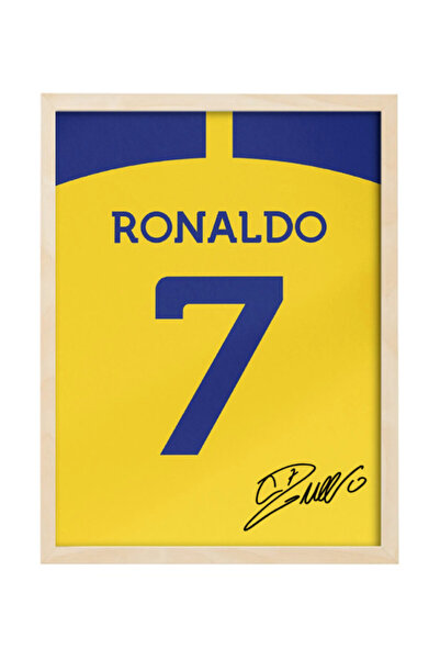 Boomah Accessories Ronaldo Al Nassr FC Autographed Jersey Poster with Frame 3...