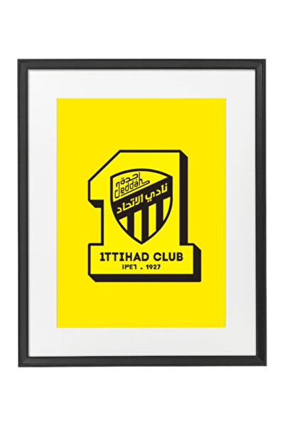 Boomah Accessories Al Ittihad Club Poster with Frame 50x40cm