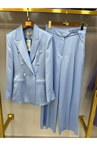VUNTAL Satin Laser Suit with Back Detail