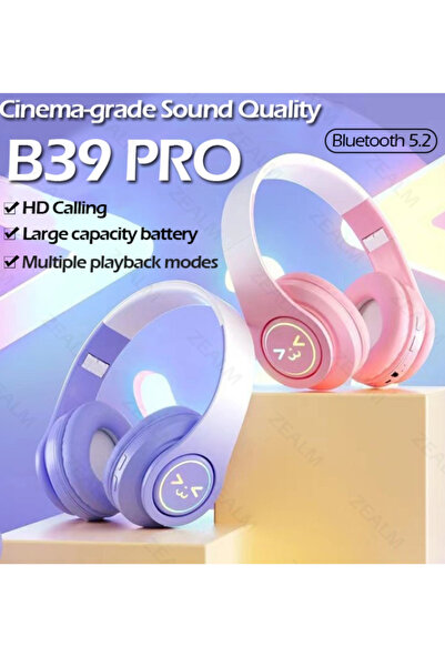 inteknoloji QC-B39 Pro Bluetooth Kablosuz Stereo Sound Kulaklık Süper Bass Ma...