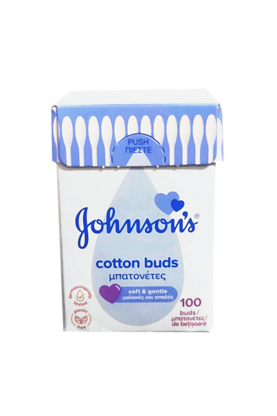 Johnson's Betisoare de urechi din bumbac pentru bebelusi Johnson's, 100 buc