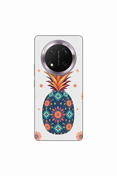 OEM Husa compatibila cu Honor Magic7 Lite Silicon Gel Tpu Model Floral Pineapple
