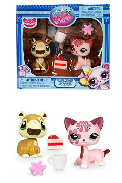 Littlest Pet Shop LPS Minişler 2'li Figür Seti S4 Kapibara ve Shorthair Kedi ...