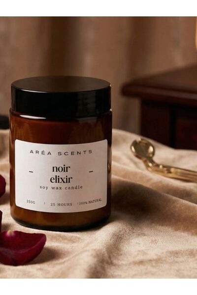 ARÉA Scents Noir Elixir - Lumanare parfumata Cafea neagra & vanilie - ardere ...