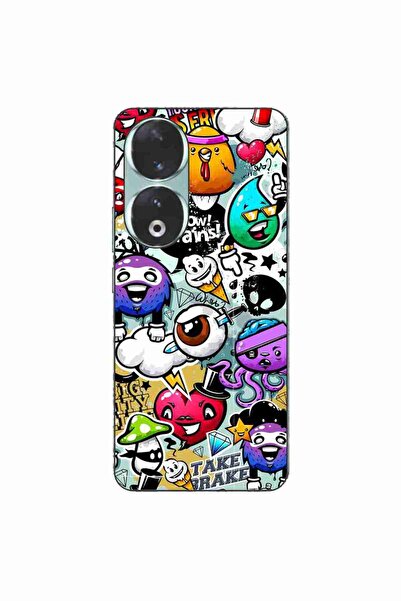 OEM Husa compatibila cu Honor 90 5G Silicon Gel Tpu Model Pop Art Graffiti