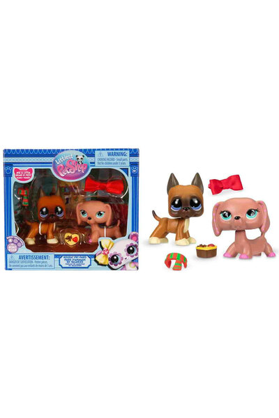 Littlest Pet Shop LPS Minişler 2'li Figür Seti S4 Danua Köpek ve Dakhund Köpe...