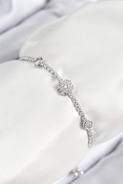 ALETOOLS Brass Zircon Stone Snowflake Model Silver Color Elevator Women's Bra...