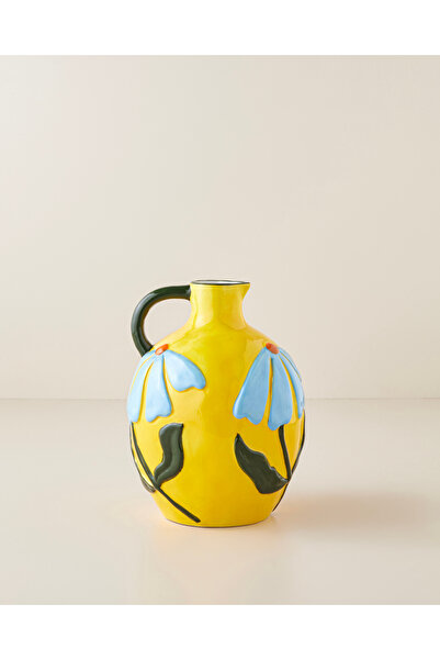 English Home Sunline Stoneware Vazo 21 cm Sarı