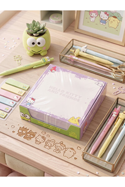 GiFi Kuromi & Hello Kitty Lisanslı Küp Notluk Bloknot