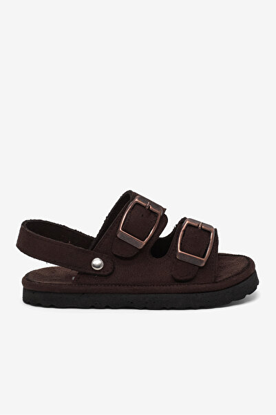 Tonny Black Dječje unisex sandale Paitk u tamno smeđoj boji, udobne i sa dvos...