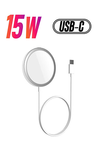 Primo Plus 15W Magnetic Wireless Charger with USB-C Cable - Fast Charging Pad...