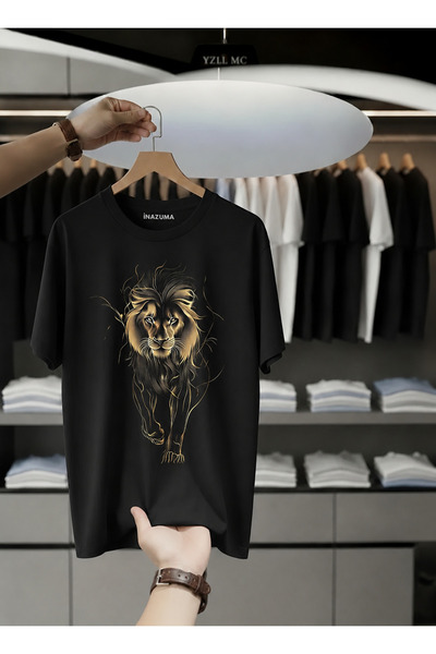 İnazuma Outdoors Unisex Oversize Βαμβακερό T-shirt με στάμπα και κοντό μανίκι...
