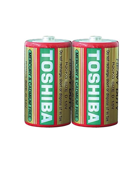 Toshiba Set of 2, Heavy Duty Batteries R20