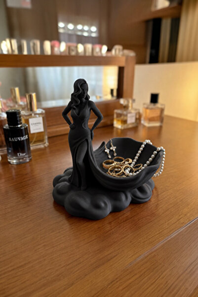 Belupa منظم مجوهرات نسائي مزخرف، طبق مجوهرات مزخرف