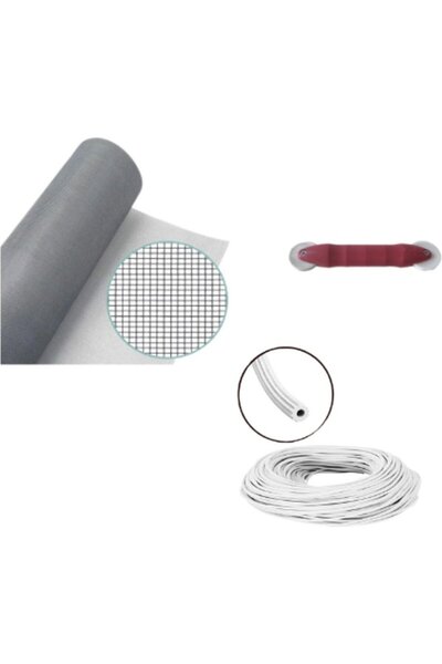 Netpen 3'lü Sineklik Seti 600X80 cm Tül, 20 Mt. Beyaz Conta, Fitil Çekme Aparatı