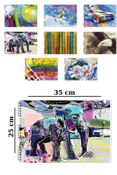 Glanart 25x35 cm 60 yaprak resim defteri spiralli 1 adet