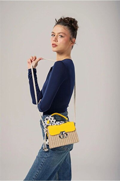 Monalisa Home Monallsa Home Ççs Women's Yellow 17901 Shoulder Strap Bag