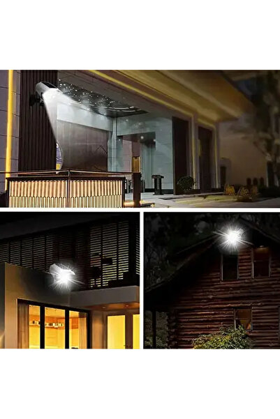 Primo Plus Offer of 4 solar-powered floodlights in a camera design.