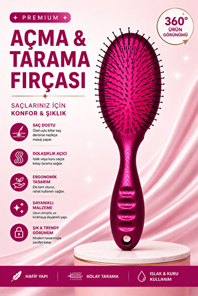 FESTİLO Aqua Brush Açma & Tarama Fırçası Premium Dolaşık Açıcı Saç Fırçası Is...