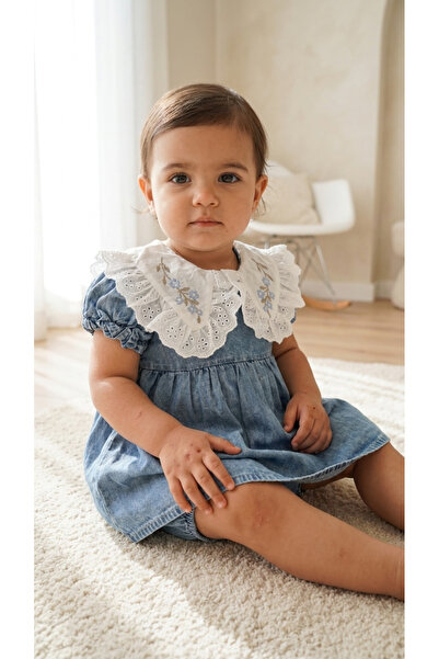 Babexi Kız Bebek Kot Elbise
