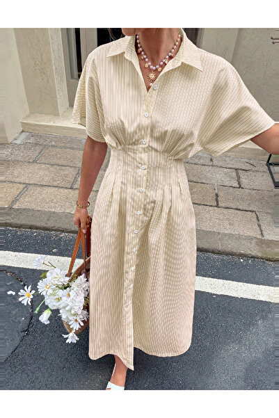 Evendi Rochie medie, Alb/bej