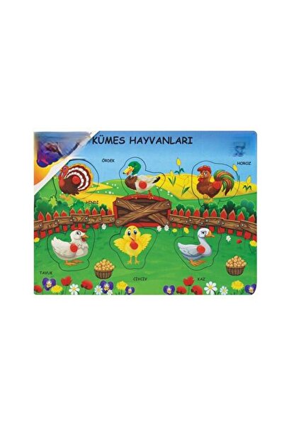 NW NessiWorld Ony-191-192-193 Cute Farm Animals with Wooden Handgrips