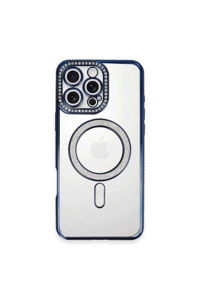 OEM Apple iPhone 16 Pro Max Case Joke Simli Magneticsafe Case - Navy Blue