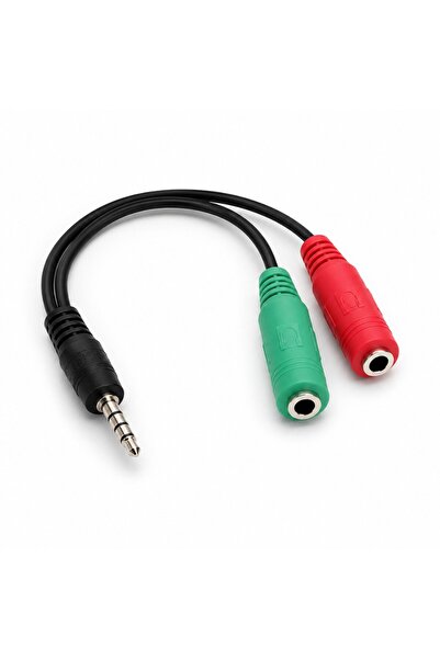 Koodmax Kulaklık Ses Mikrofon Ayırıcı Dönüştürücü Çoklayıcı