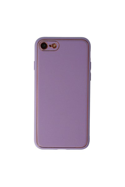 OEM Apple iPhone 7 Case Coco Leather Silicone Cover - Lilac