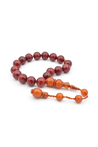 Murty99 Ottoman Model Globe Cut Cherry Crust Amber Efe Mascot Prayer Beads