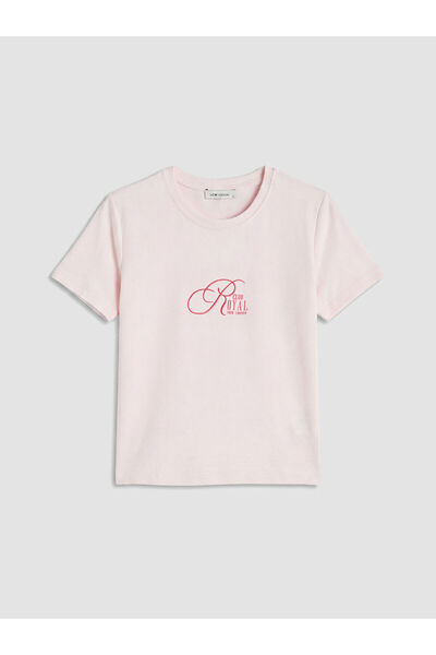 LC Waikiki Nevavm Women's T-Shirt with Oval Collar Embroidery and Difference ...