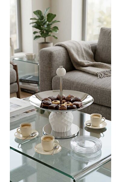 Generic Elegant and luxuriously designed serving stand for sweets and nuts, p...