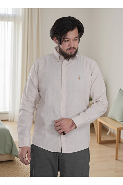 Finelook Men's Casual Long Sleeve Formal Shirt