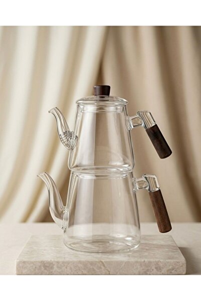 balsa group Mrk Model Borosilicate Heat-Resistant Acacia Wood Lid and Handle ...