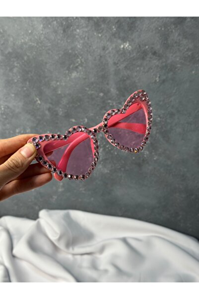 Limelia Pink Heart after Party Sunglasses Bridal Photo Shoot