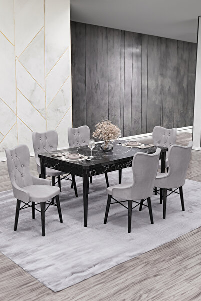 Bella Set masă și scaune Babyface Castel, masă extensibilă 80 x 130-170, cu b...