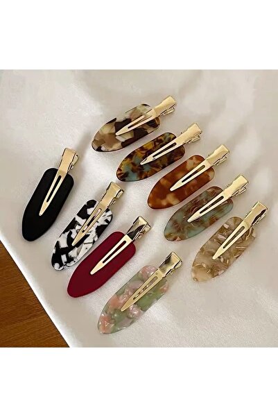 Xui Yeni İz Yapmaz Creation France Kemik Mandal Mermer Desen/Casual Klips Tok...
