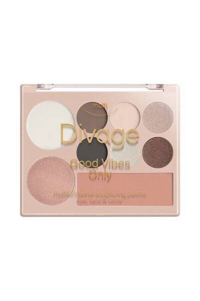 Divage Good Vibes Only Universal Sculpting Palette for Eyes, Face, and Brows