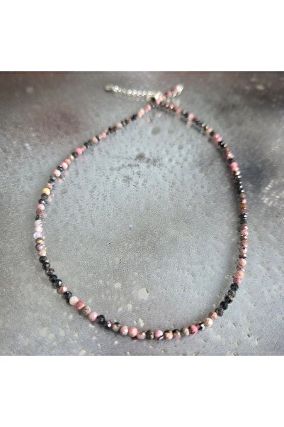 DRUZY Rhodonite Necklace, Pulse #104
