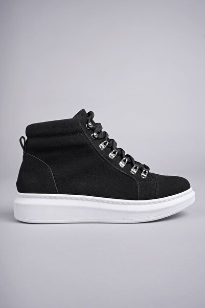 Generic Brand Aslw206 Ottawa Lace-Up Suede Men's Casual Sports Boots Bt - Black