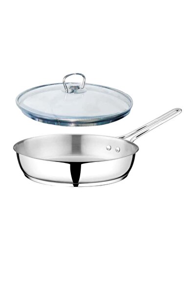 Altabi Steel Pan with Glass Lid 24 Stainless Steel