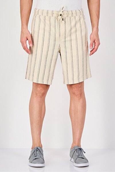 CELIO Men Stripe Basic Shorts, Multicolor