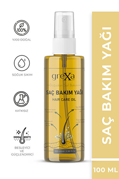GREXA.CO Mucizevi Onarıcı Saç Bakım Yağı Yıpranma Karşıtı 100 Ml