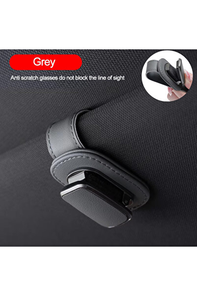 Choice5 حامل نظارات شمسية عالمي للسيارة من GRAY B، مشبك بطاقات وتذاكر، حافظة ...