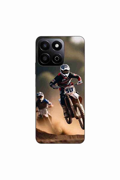 OEM Θήκη συμβατή με Honor 200, από έξυπνο σιλικόνης τζελ TPU με σχέδιο μοτοκρός.