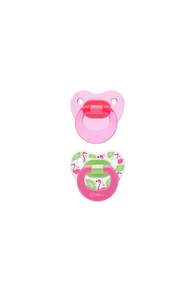 Wee Baby Set of 2 silicone pacifiers orthodontic shape no. 1, code 437