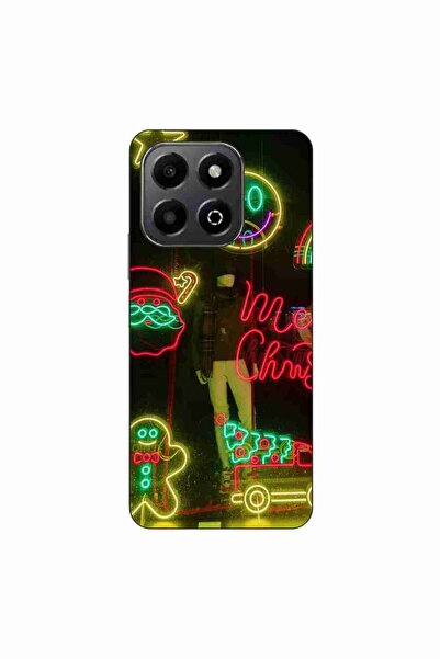 OEM Husa compatibila cu Honor X6b Silicon Gel Tpu Model Craciun Vitrina Neon ...