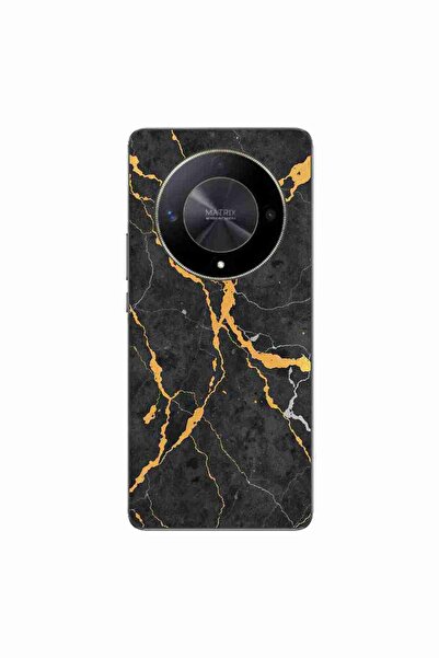 OEM Husa compatibila cu Honor Magic6 Lite Silicon Gel Tpu Model Noir Gold Marble