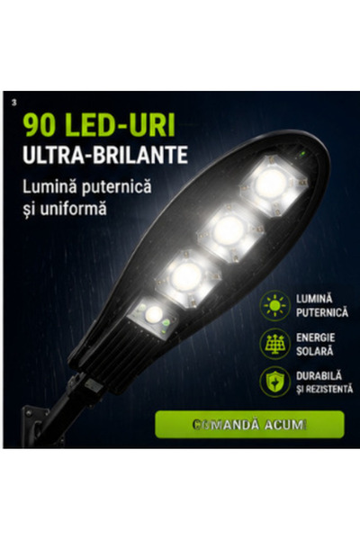 OEM Set 2 x Lampa Solara stradala 90 LED-uri (RO-V03)