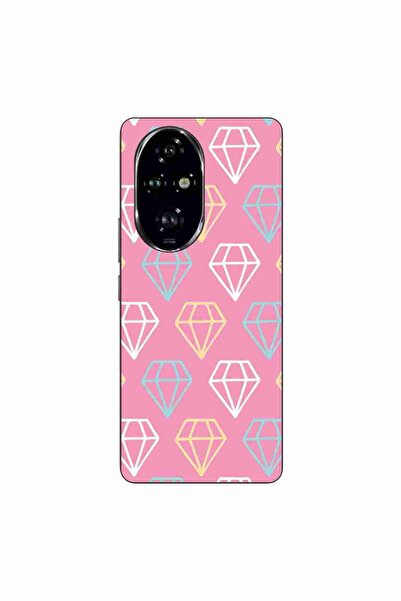 OEM Husa compatibila cu Honor 200 Pro Silicon Gel Tpu Model Diamond Pattern D...
